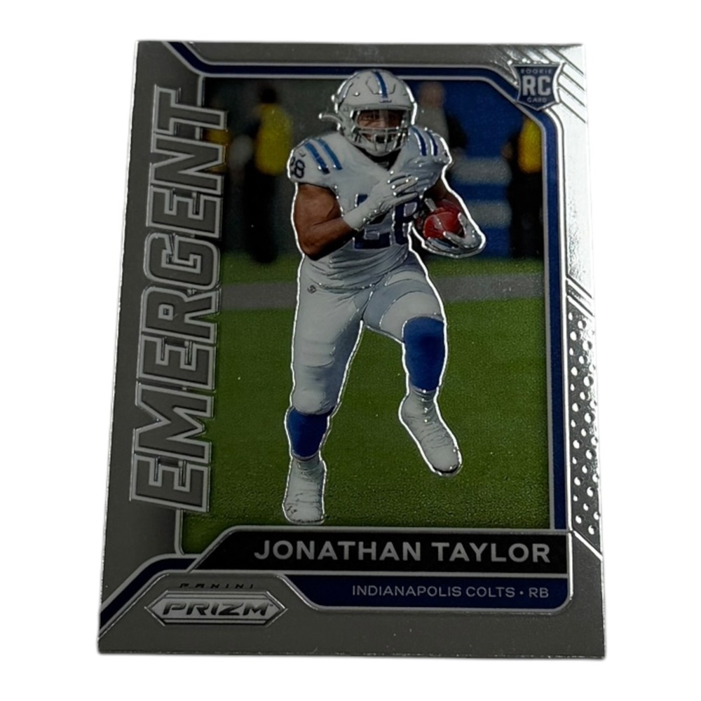 2020 Panini Prizm Emergent Jonathan Taylor Silver Prizm Rookie RC‎ #4 Colts RB
